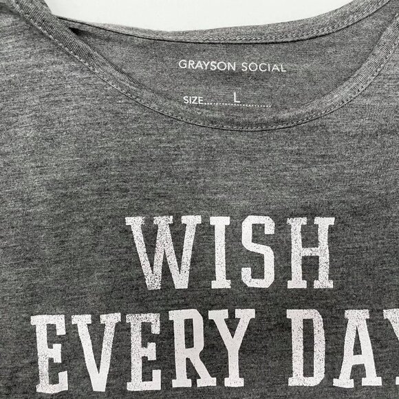 NWT Grayson Social Gray Girls Christmas Long Sleeve T - Picture 5 of 5